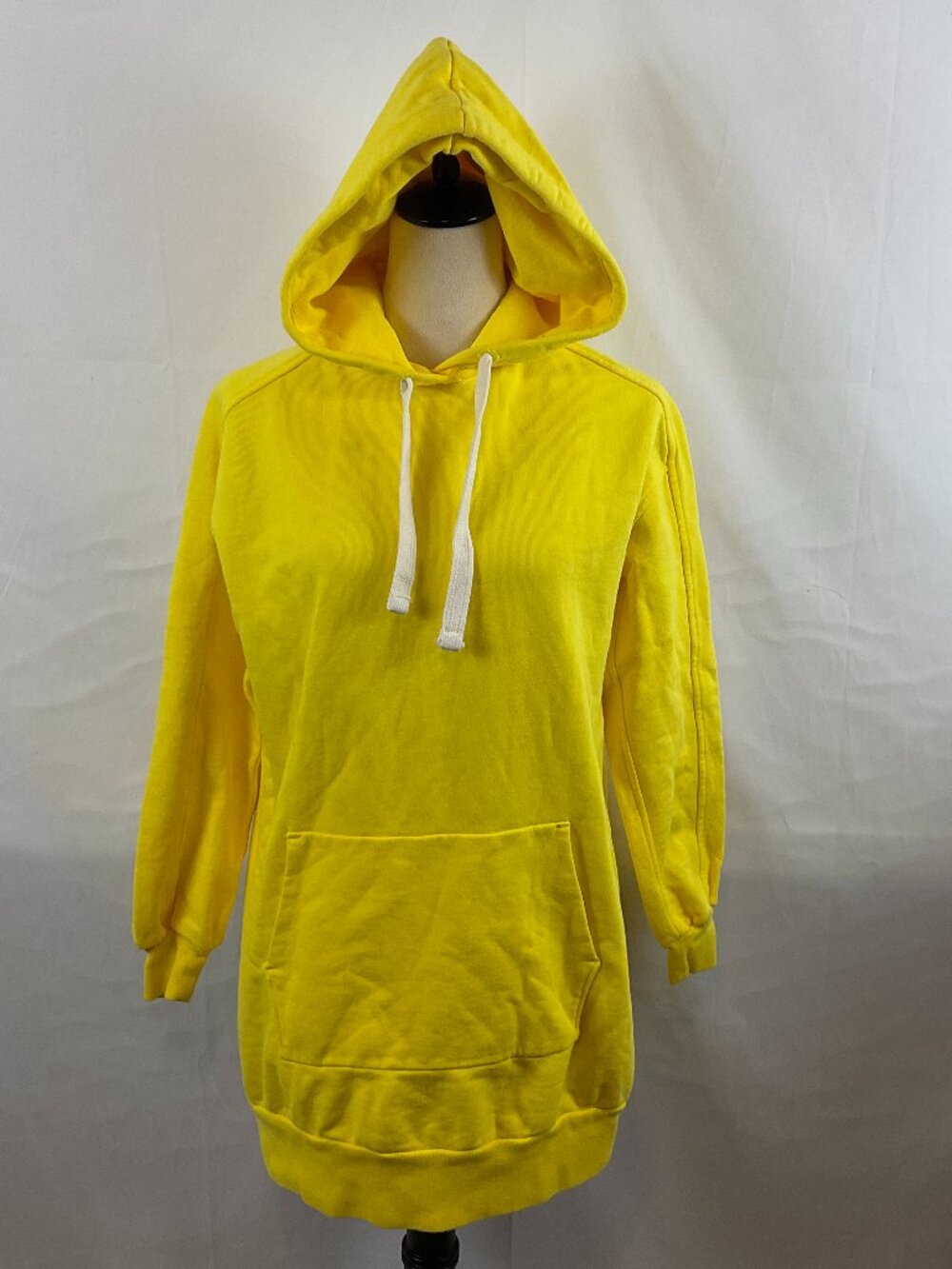 Everlane Organic Cotton Hoodie XXS Bright Yellow Long Sleeve Kangaroo Pocket